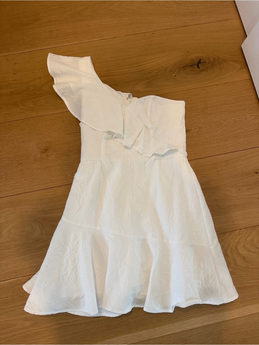 Lilly Pulitzer White One-Shoulder Ruffle Dress
